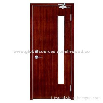 Wooden Fire Door with Perlite and Fire-proof Board, 0.5, 1, 1.5H Fire Rating